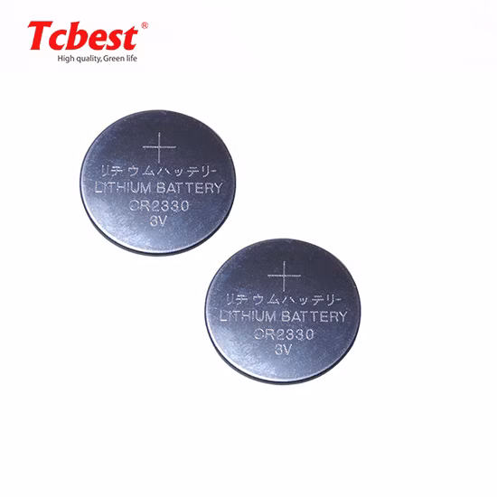 Bateria tipo moeda de célula tipo botão de lítio Cr2330 primária de alta qualidade 3V 260mAh baterias para controle remoto/balanças/calculadora/relógio/instrumentos médicos