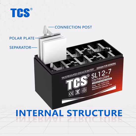 Tcs Supplier Custom SL6-9 6V 9ah Rechargeable VRLA AGM Separator Golf Cart Seal Lead Acid Battery for Emergency Lighting Systems