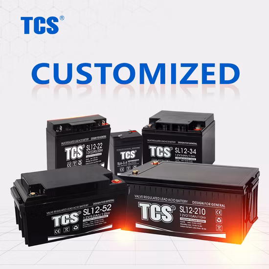 Tcs Supplier Custom SL6-9 6V 9ah Rechargeable VRLA AGM Separator Golf Cart Seal Lead Acid Battery for Emergency Lighting Systems