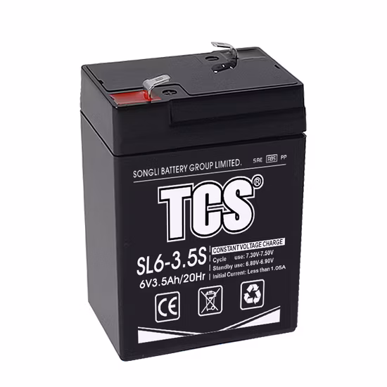 Tcs Supplier Custom SL6-9 6V 9ah Rechargeable VRLA AGM Separator Golf Cart Seal Lead Acid Battery for Emergency Lighting Systems